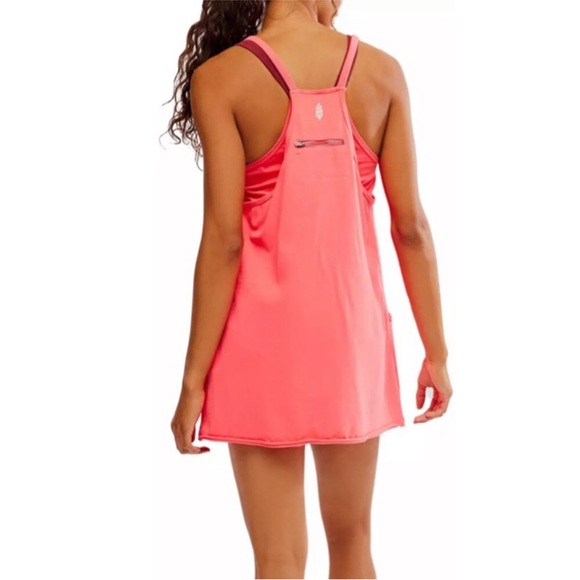 Free People Hot Shot Mini Dress With Pockets In Electric Sunset. NWOT! Sz XL - Picture 6 of 9